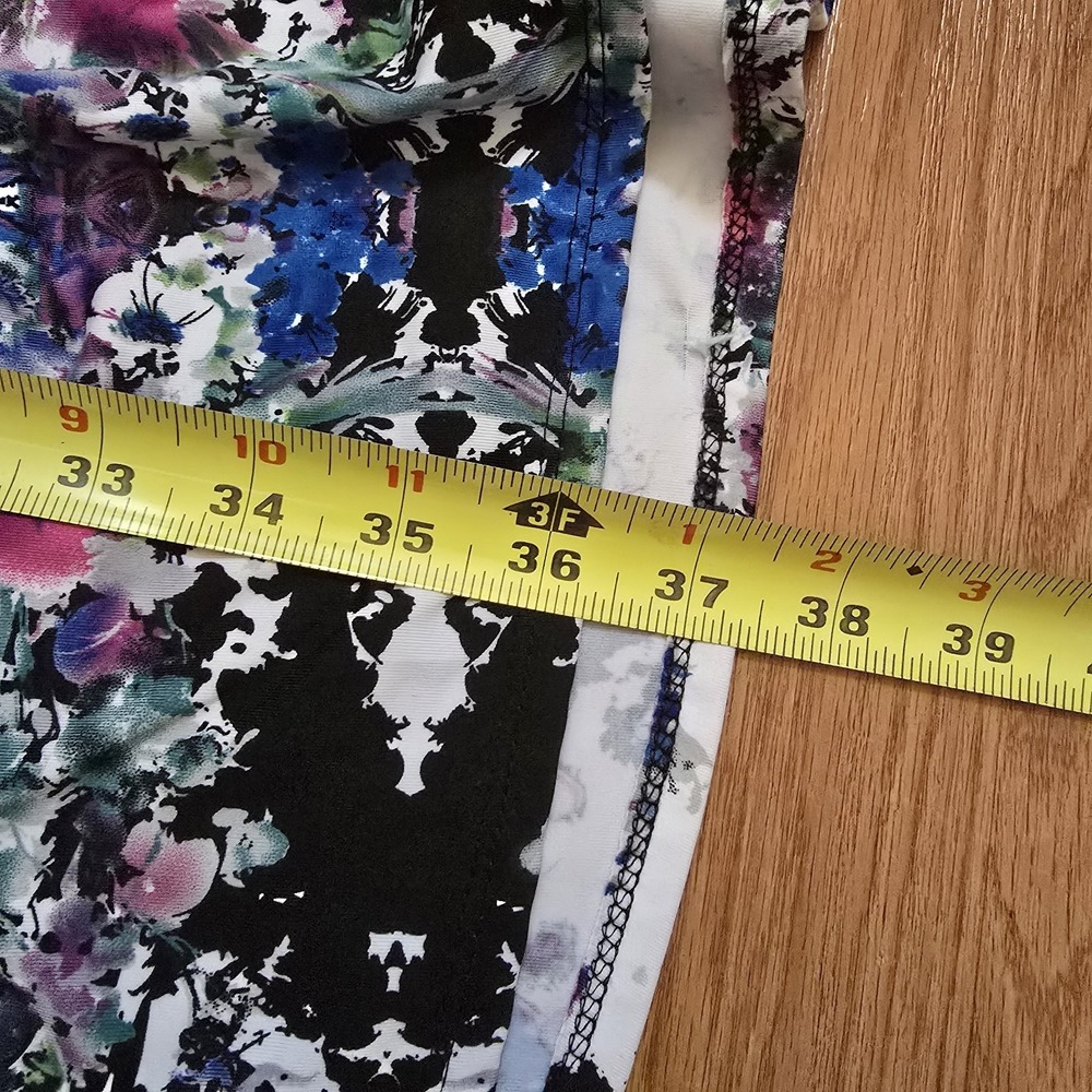 Robert Louis Y2k Babydoll Dress Women Sz Large Stretchy Floral Tie Dye Fairy - Picture 6 of 6